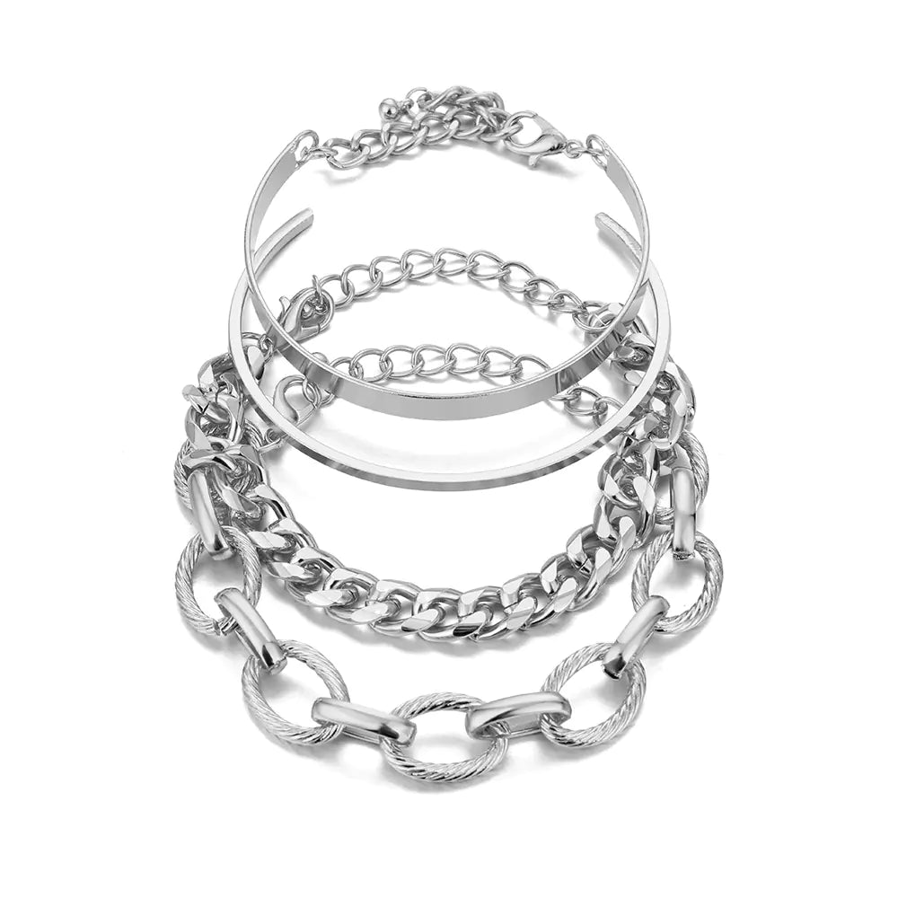 Retro Twisted Bracelet Set