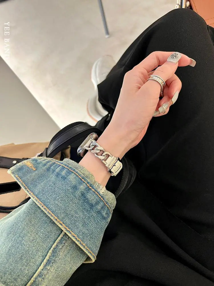 Link Leather Strap-