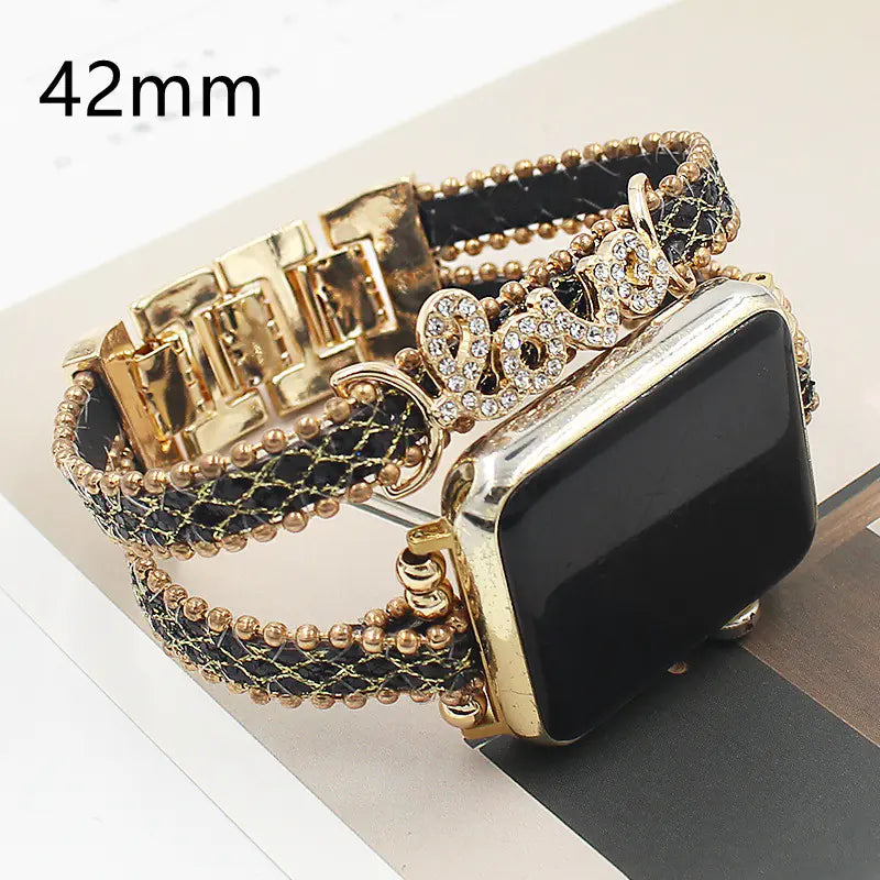 Smart Letters Leather Strap