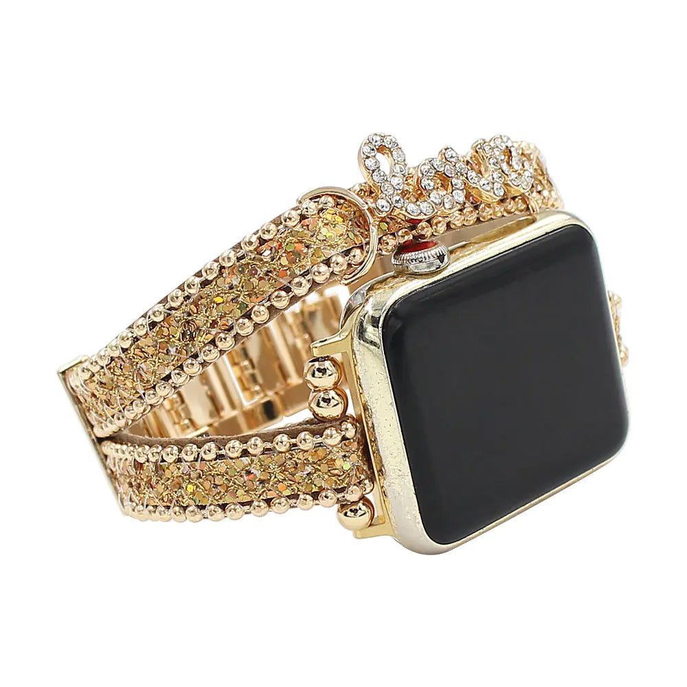 Smart Letters Leather Strap