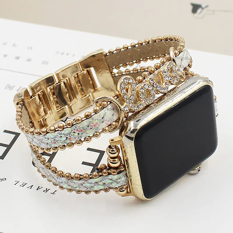 Smart Letters Leather Strap