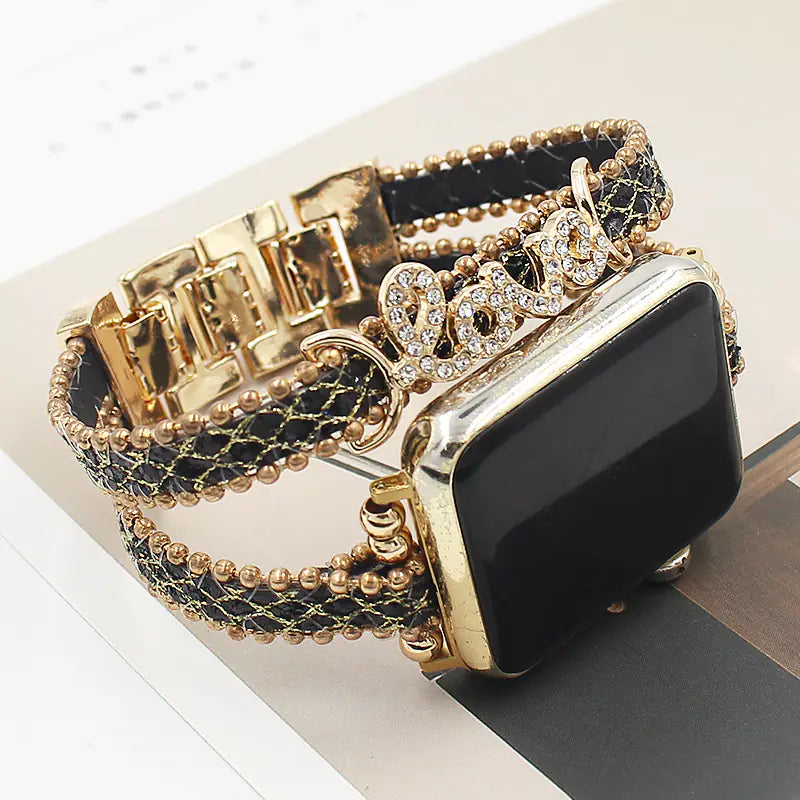 Smart Letters Leather Strap