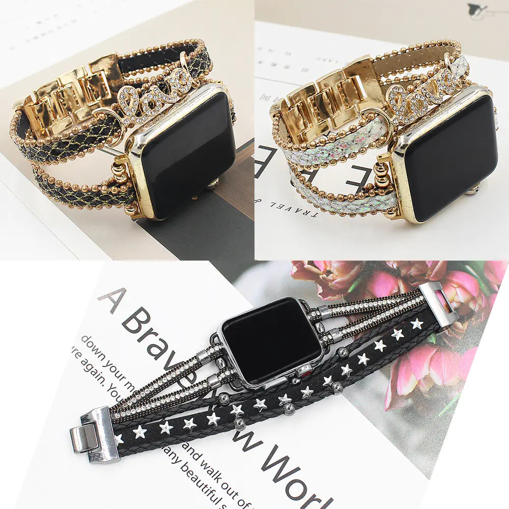 Smart Letters Leather Strap