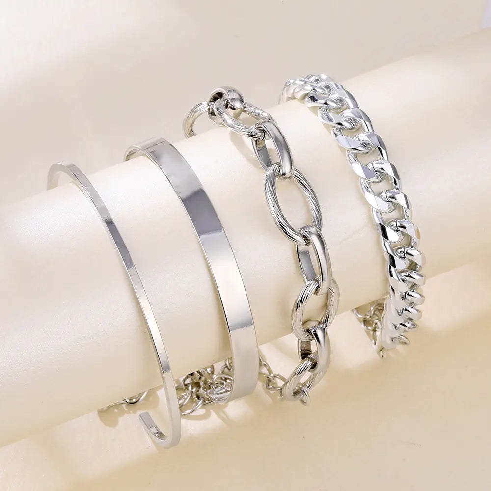 Retro Twisted Bracelet Set