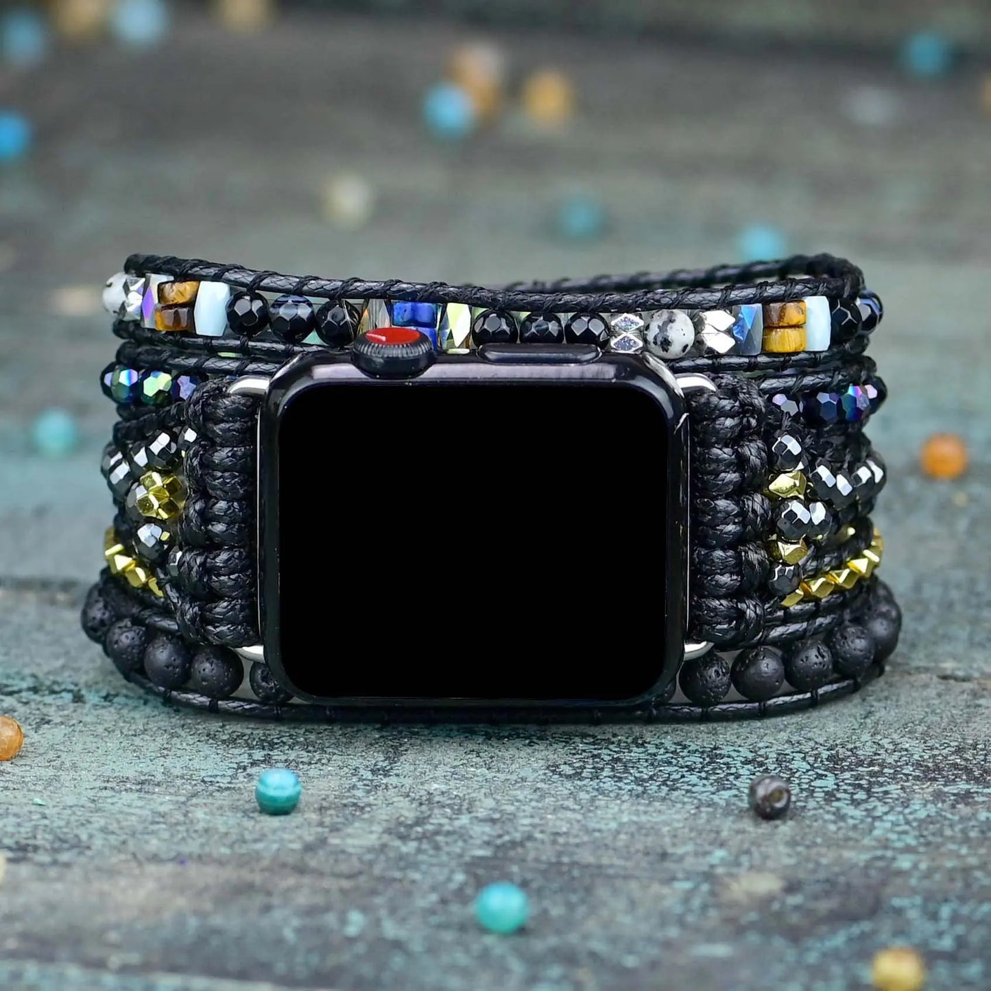 Black Retro Woven Band