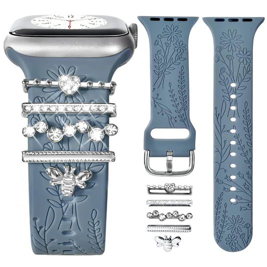 Floral Engraved Band