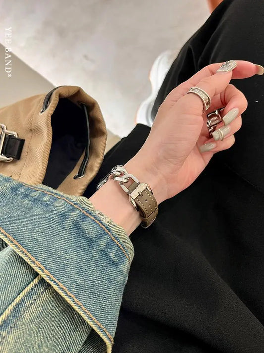 Link Leather Strap-