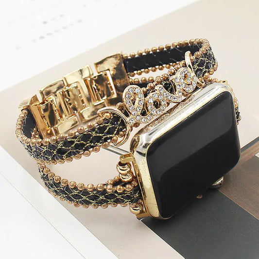 Smart Letters Leather Strap
