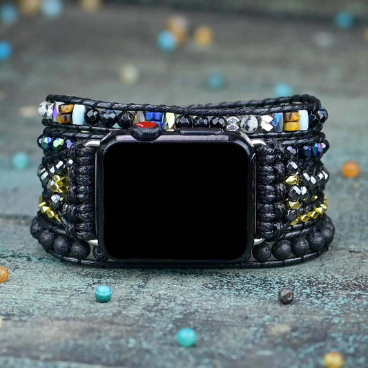 Black Retro Woven Band